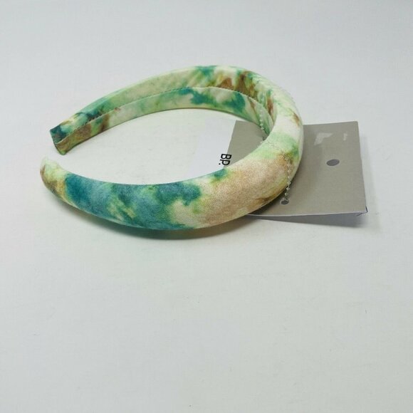 BP Nordstrom Tie Dye Printed Headband Green Multi - Picture 4 of 5
